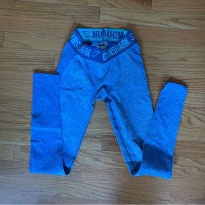 Gymshark Blue XS Low-rise Workout Leggings